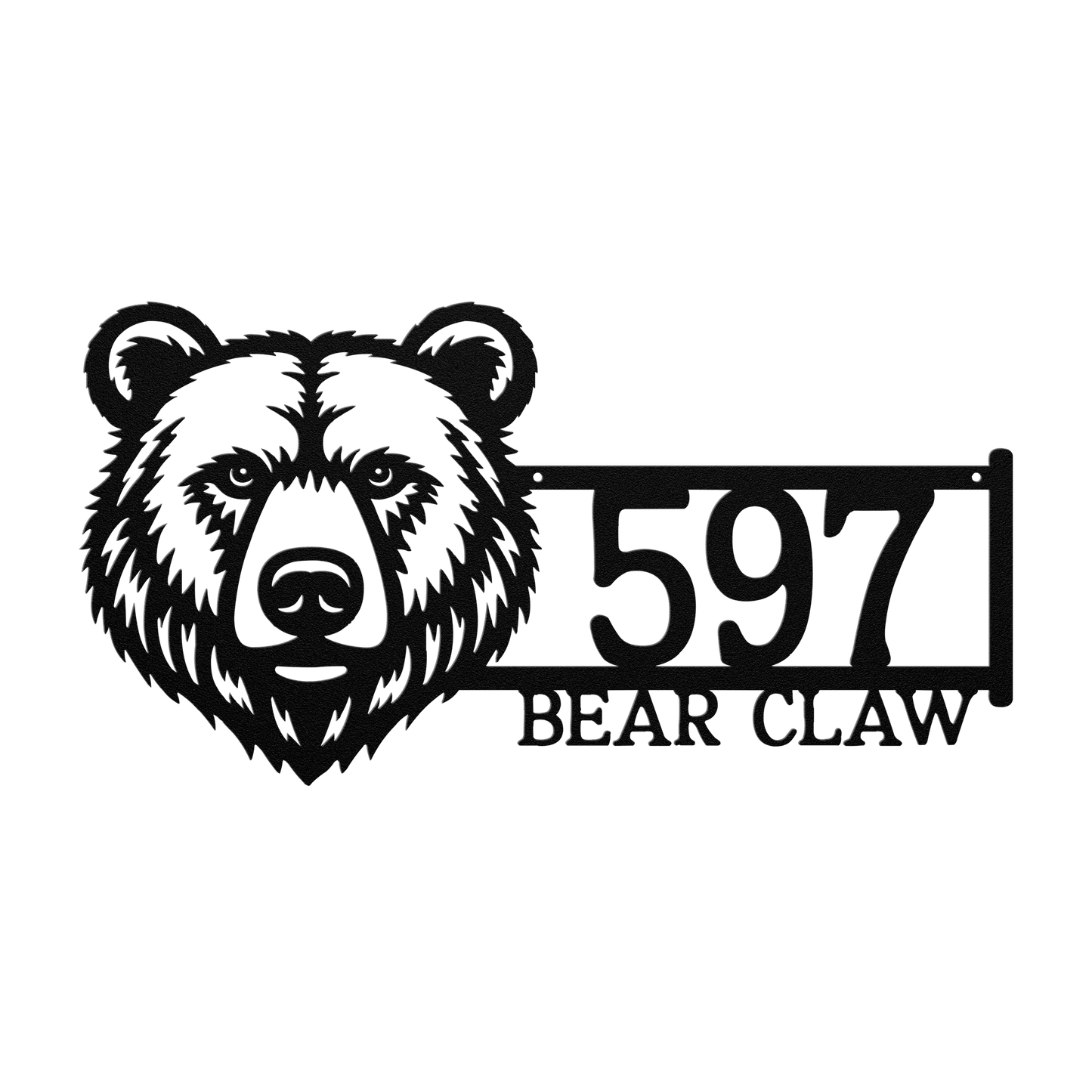 Bear_Face_Address_Metal_Sign_Black_Transparent_Mockup.png