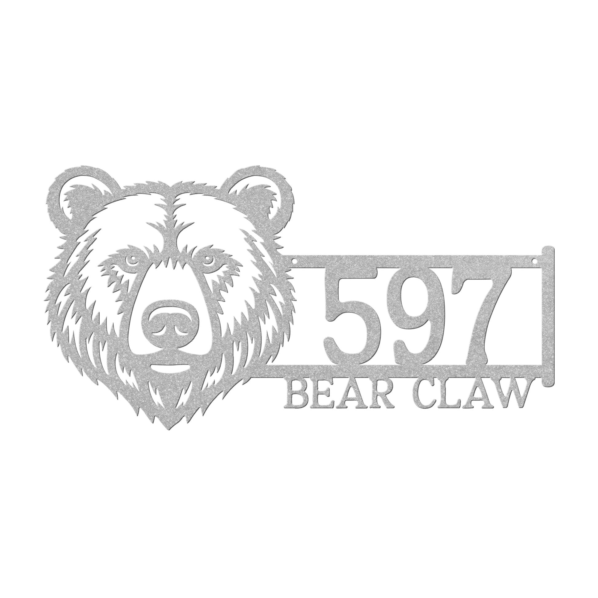 Bear_Face_Address_Metal_Sign_Silver_Transparent_Mockup.png