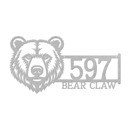 Bear_Face_Address_Metal_Sign_Silver_Transparent_Mockup.png