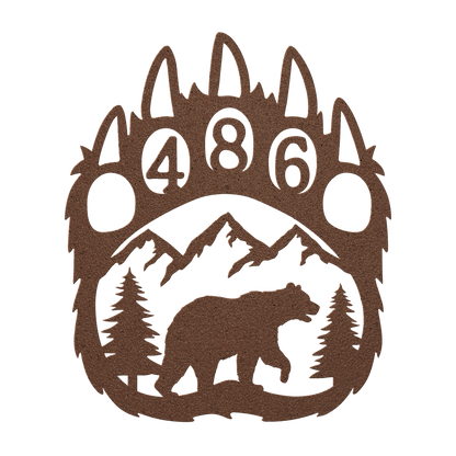 Bear_Paw_Metal_Address_Sign_Copper_Transparent_Mockup.png