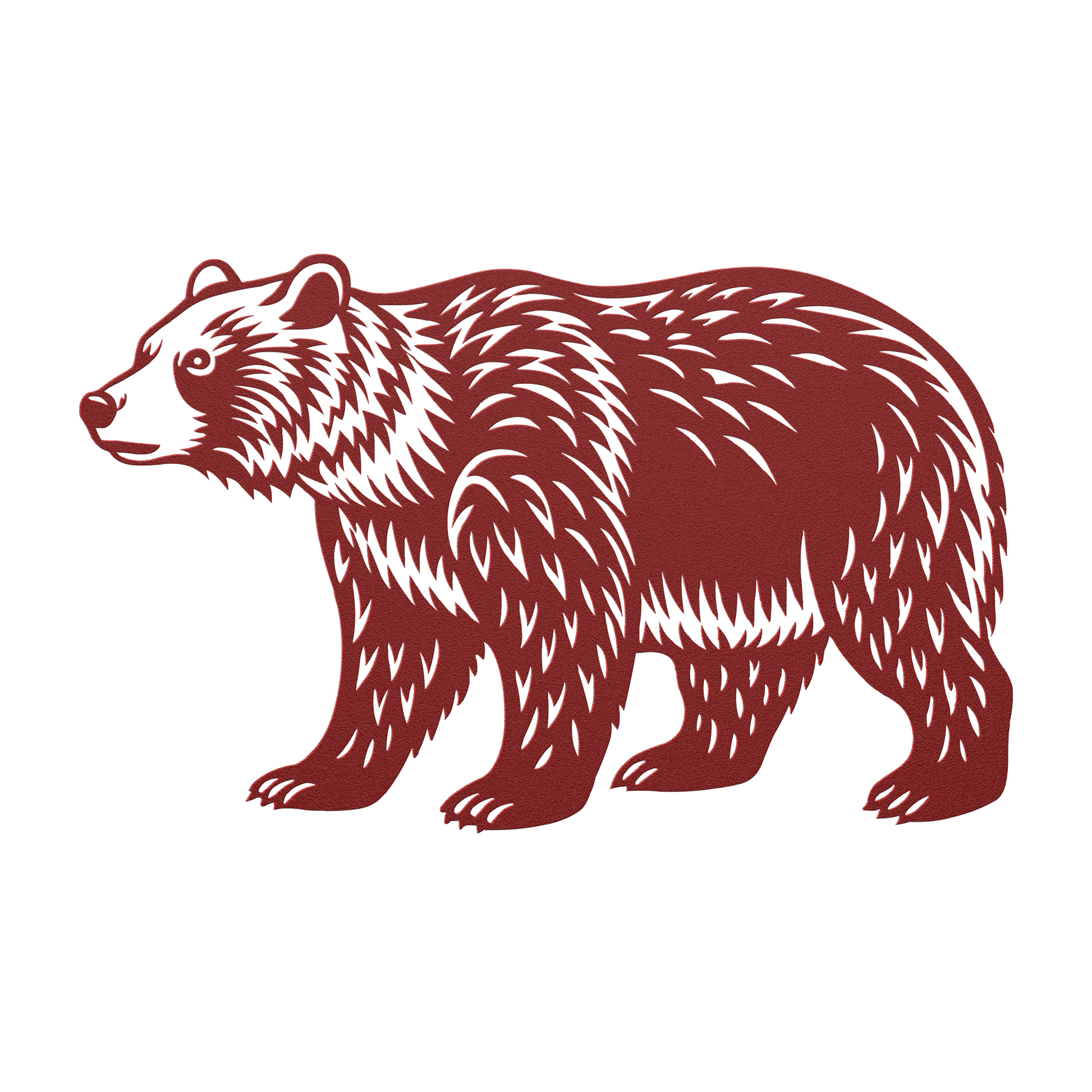 Bear_Silhouette_Metal_Art_Decor_Red_Transparent_Mockup.png