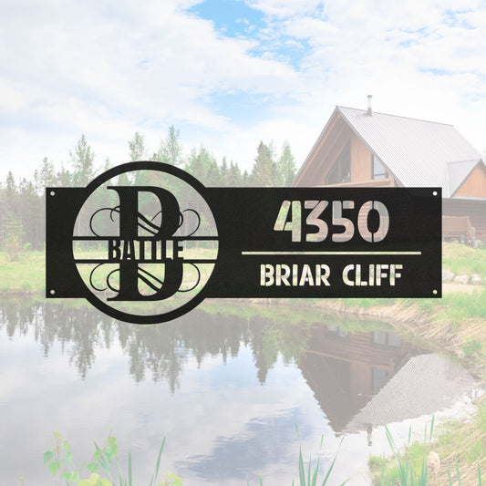 Monogram Address Signs