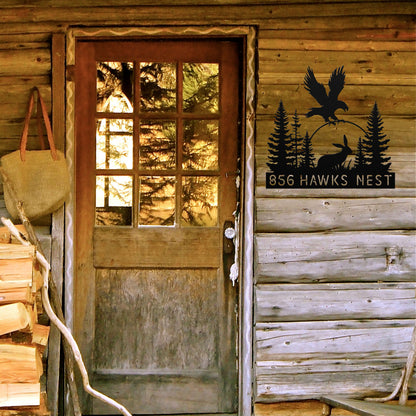 Eagle Hunting Address Sign