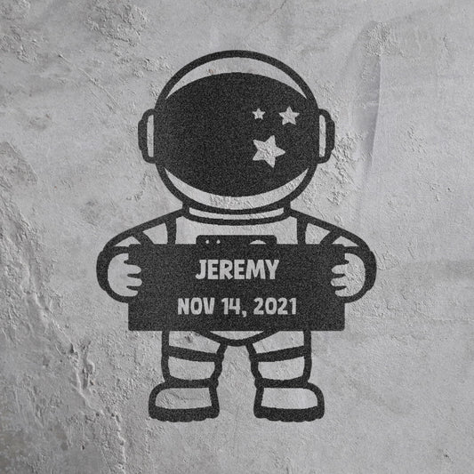 Personalized Astronaut Steel Wall Decor