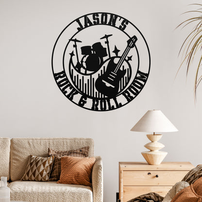 Rock & Roll Room - Metal Sign