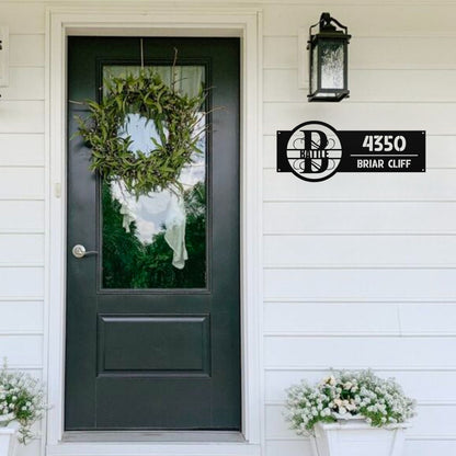 Monogram Address Signs