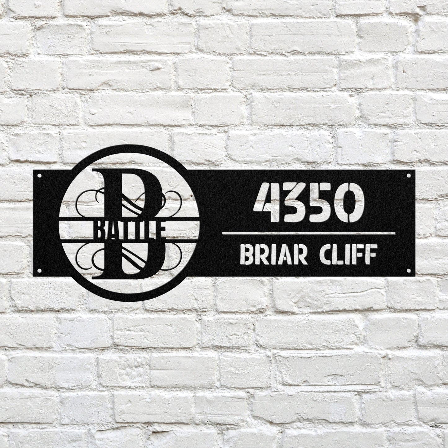 Monogram Address Signs