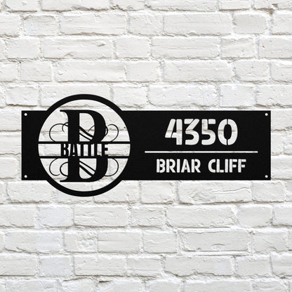 Monogram Address Signs