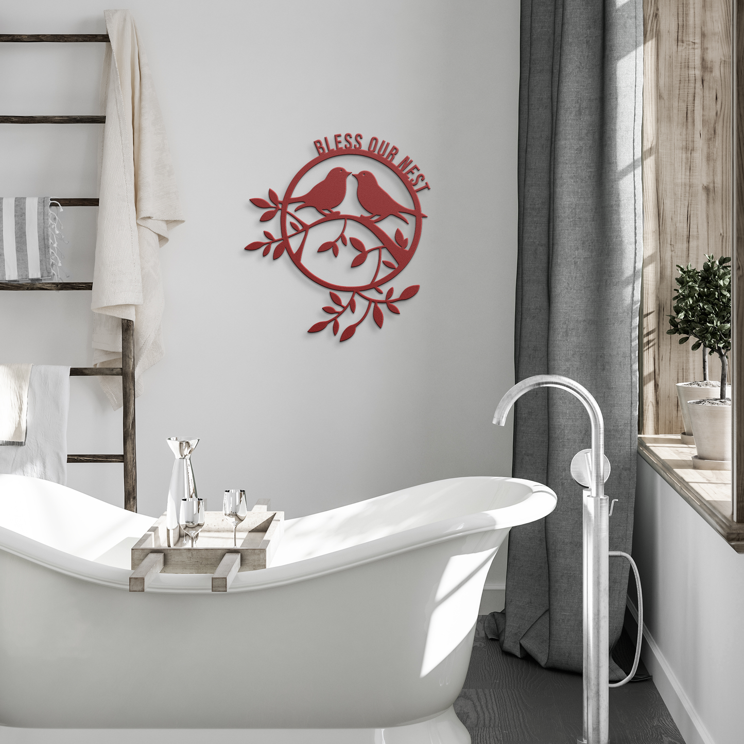 Bless_Our_Nest_Couple_Bird_Metal_Deco_Red_Modern_Bathroom_Mockup.png