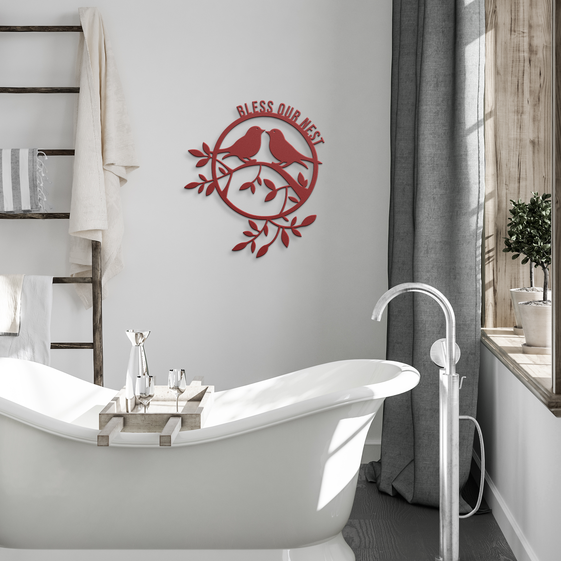 Bless_Our_Nest_Couple_Bird_Metal_Deco_Red_Modern_Bathroom_Mockup.png