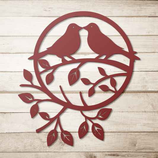 Bless_This_Nest_Two_Birds_on_Branch_Red_Simple_Wood_BKGD_Mockup.png