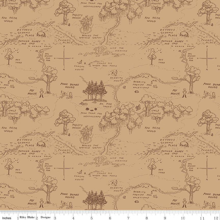 Winnie the Pooh Main 1/2 Yard Bundle of 9