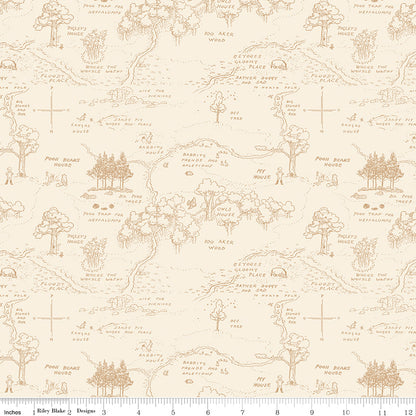 Winnie the Pooh Main 1/2 Yard Bundle of 9