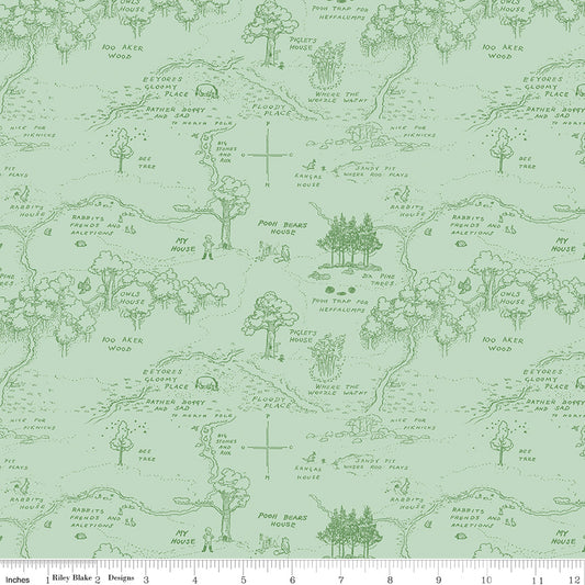 Winnie the Pooh Map Green