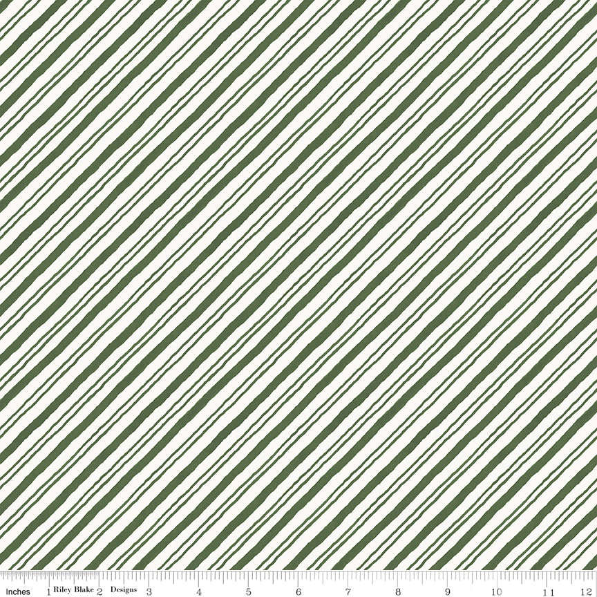 Holiday Spirit Stripes Green