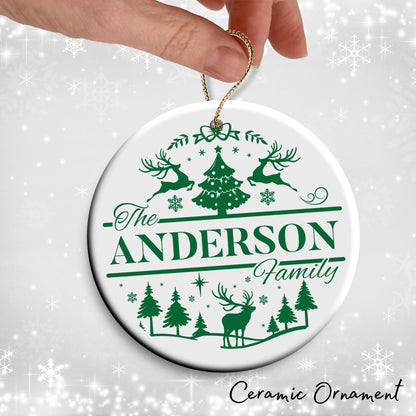 Christmas FAMILY Ceramic Ornaments 37-11