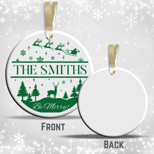 Christmas FAMILY Ceramic Ornaments 37-13