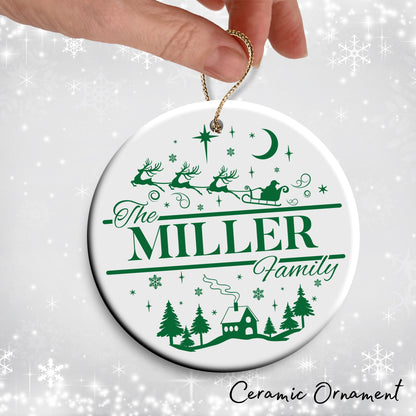 Christmas FAMILY Ceramic Ornaments 37-14
