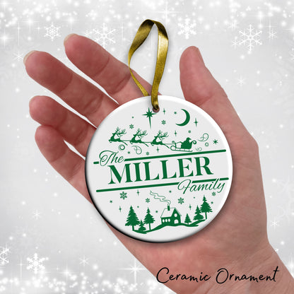 Christmas FAMILY Ceramic Ornaments 37-14