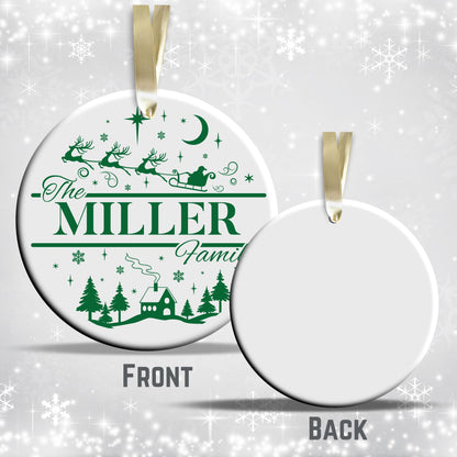 Christmas FAMILY Ceramic Ornaments 37-14