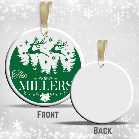 Christmas FAMILY Ceramic Ornaments 37-15