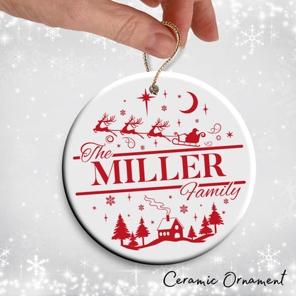 Christmas FAMILY Ceramic Ornaments 37-19