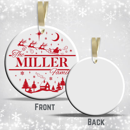 Christmas FAMILY Ceramic Ornaments 37-19