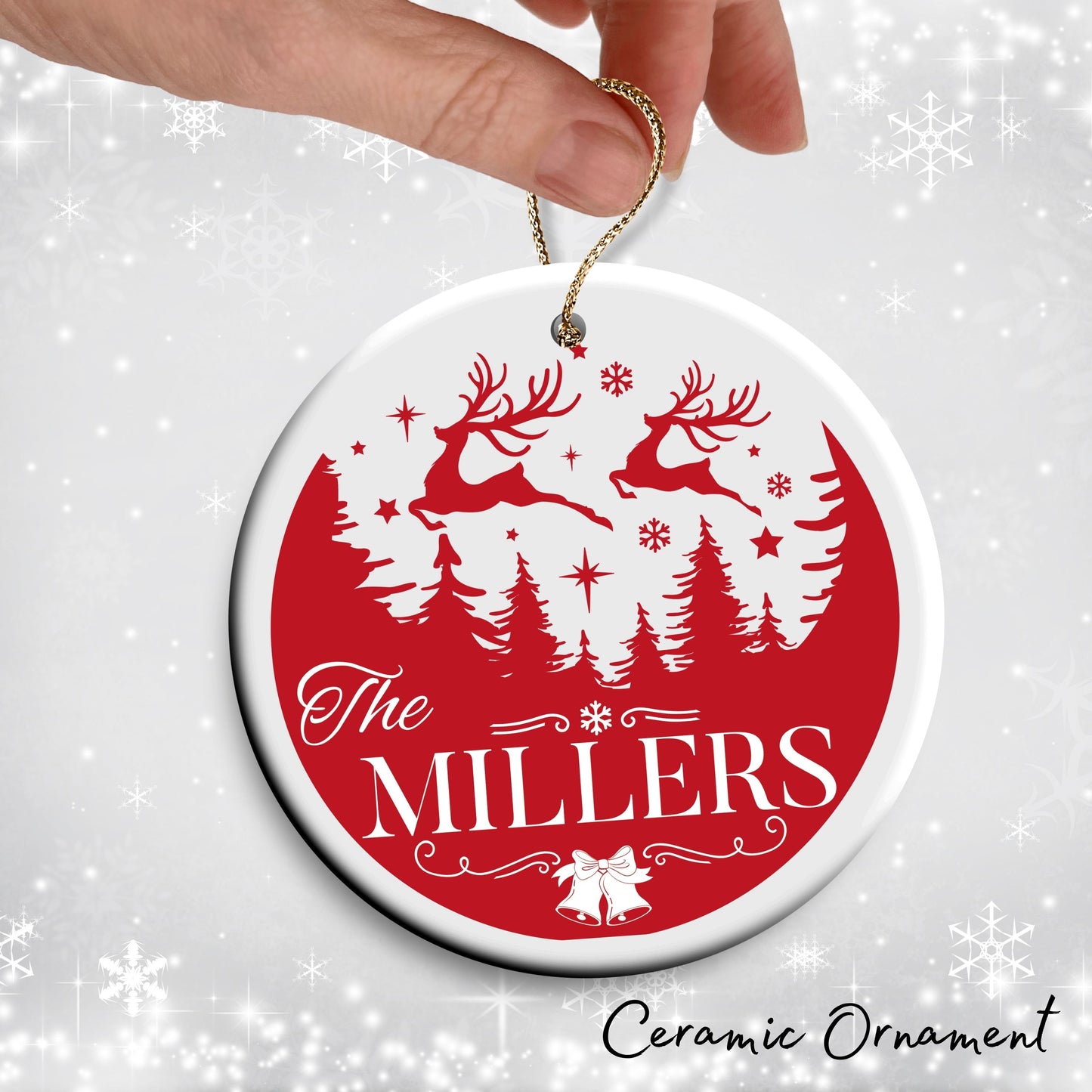 Christmas FAMILY Ceramic Ornaments 37-20