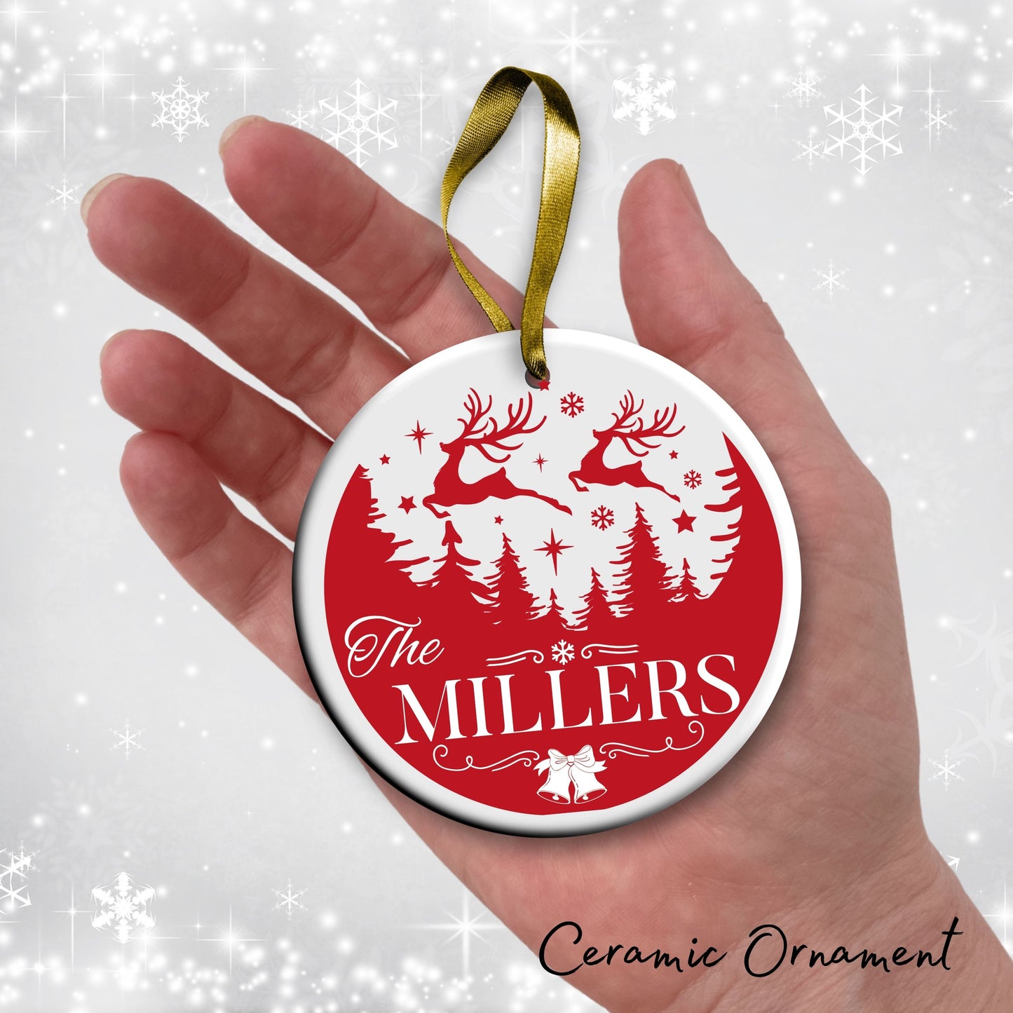 Christmas FAMILY Ceramic Ornaments 37-20