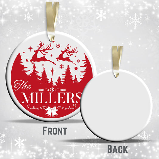 Christmas FAMILY Ceramic Ornaments 37-20