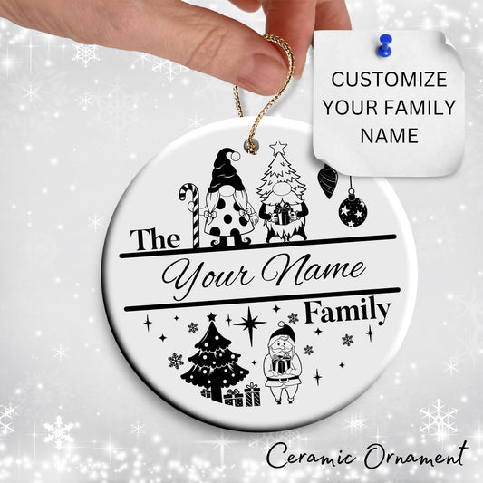 Christmas FAMILY Ceramic Ornaments 37-02