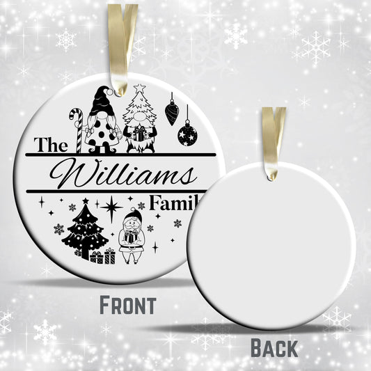 Christmas FAMILY Ceramic Ornaments 37-02