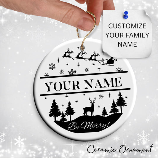 Christmas FAMILY Ceramic Ornaments 37-03
