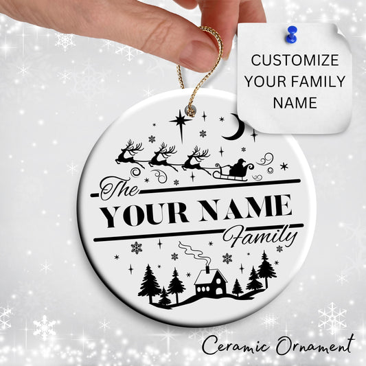 Christmas FAMILY Ceramic Ornaments 37-04