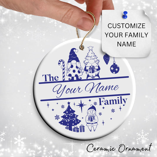 Christmas FAMILY Ceramic Ornaments 37-07