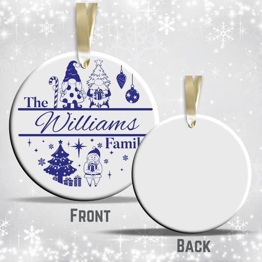 Christmas FAMILY Ceramic Ornaments 37-07