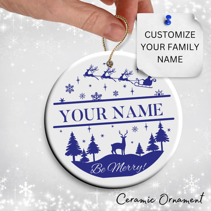 Christmas FAMILY Ceramic Ornaments 37-08