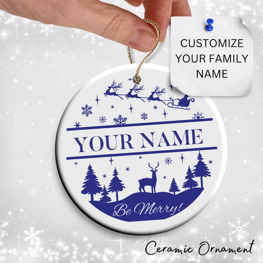 Christmas FAMILY Ceramic Ornaments 37-08