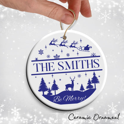 Christmas FAMILY Ceramic Ornaments 37-08