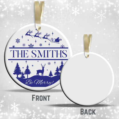 Christmas FAMILY Ceramic Ornaments 37-08