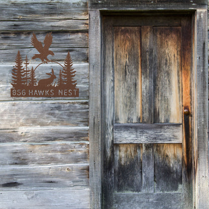 Eagle Hunting Address Sign