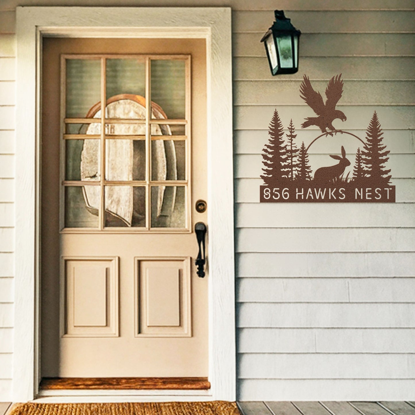 Eagle Hunting Address Sign