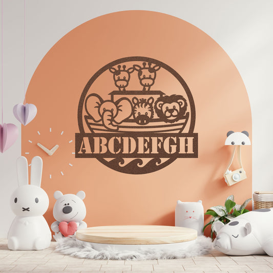 Noah's Arc Personalized Metal Art