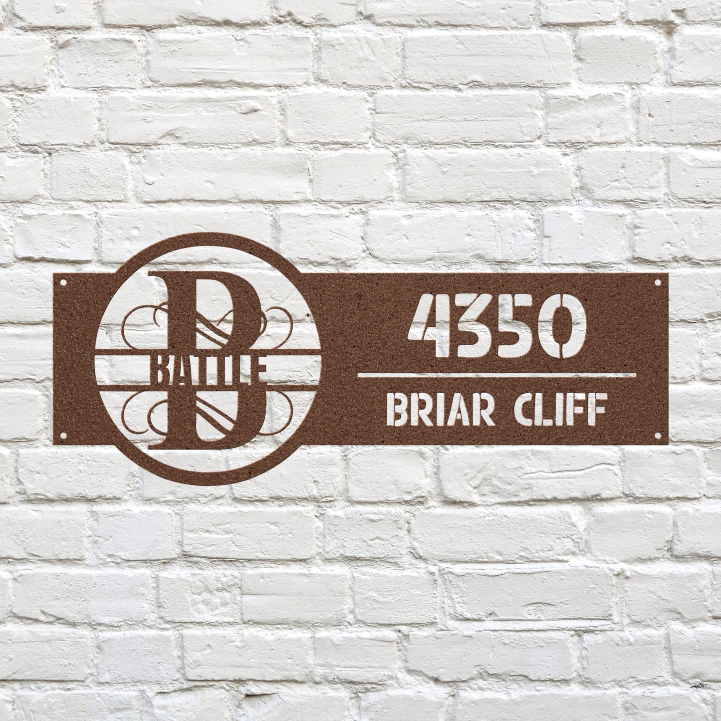 Monogram Address Signs