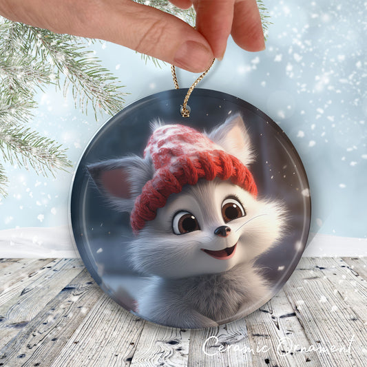 Cute Baby Kitten Animal Ceramic Ornament 153-01