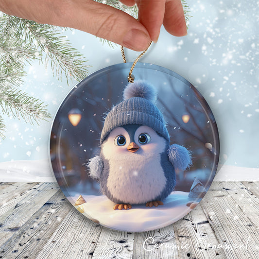 Cute Baby Penguin Animal Ceramic Ornament 153-05
