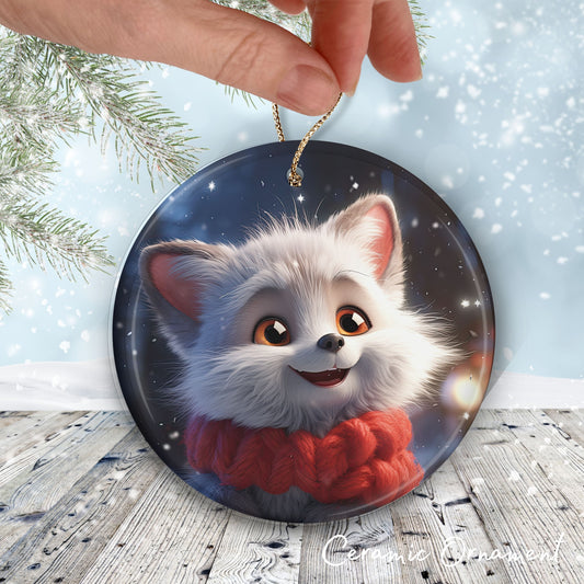 Cute Baby Kitty Animal Ceramic Ornament 153-19