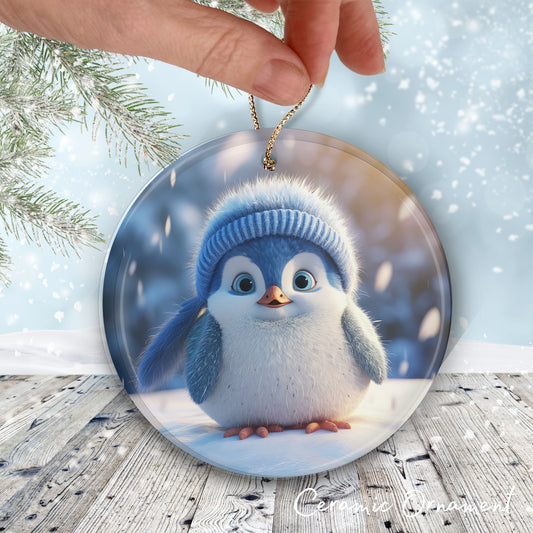 Cute Baby Penguin Animal Ceramic Ornament 153-21