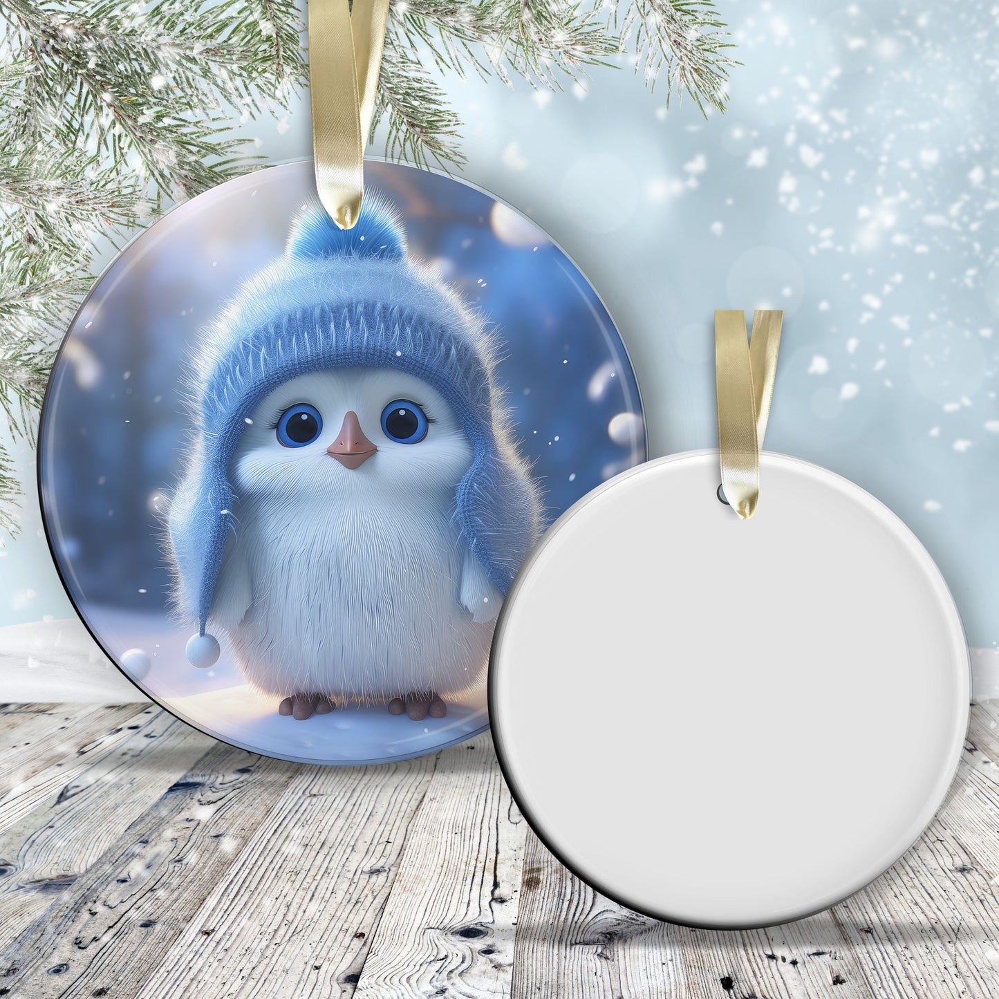 Cute Baby Penguin Animal Ceramic Ornament 153-22
