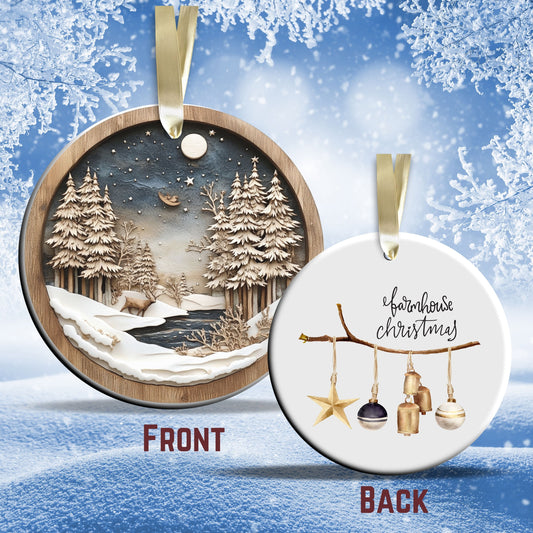 Farmhouse Ceramic Ornament 39-01